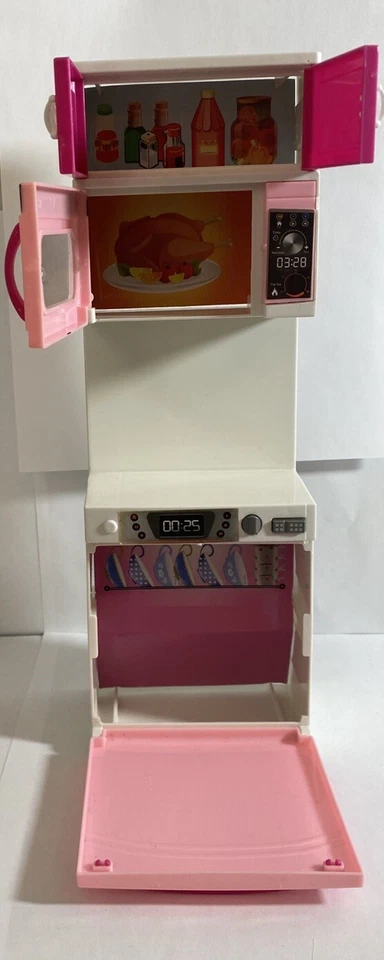Barbie Microwave & Dishwasher &stove Accessories for Doll House, - Image 2 of 4