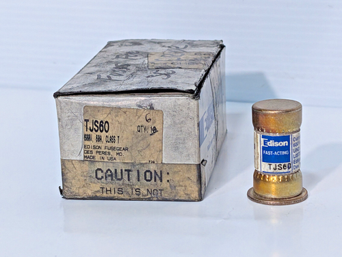 6 Stück: Edison Fusegear TJS60 Sicherungen, 600V, 60A, Klasse T, FN64-63, Made in USA - Bild 8 von 8