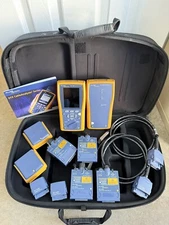 FLUKE NETWORKS DTX-1800 CABLE ANALYZER W/DTX-SFM2 DTX-MFM2 DTX-PLA002 (TESTED)