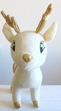 Kellytoy Sugar Loaf Santa's Classic Dasher Reindeer Cream Gold Plush Stuffed Toy