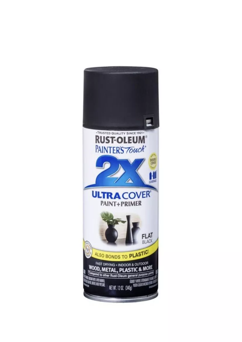 Rust-Oleum Stops Rust Flat Black Spray Paint (NET WT. 12-oz) in the Spray  Paint department at