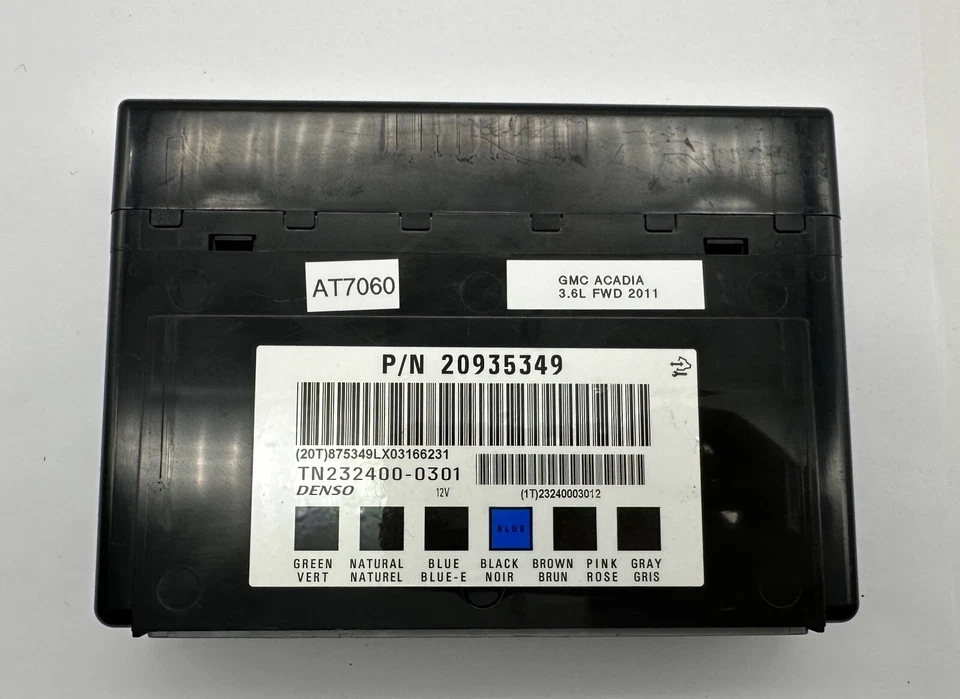 Módulo de computadora de control de cuerpo OEM 06-13 GMC Acadia Impala Enclave Equinox BCM BCU Foto 3 de 4