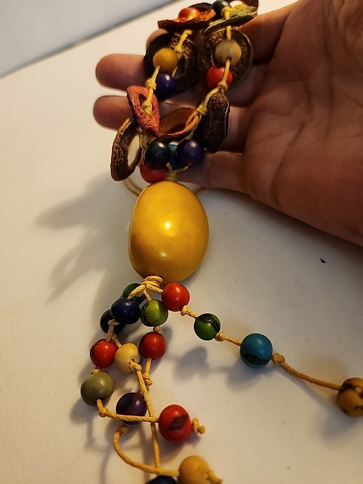 Colorful Necklace Unique Costume Jewelry Long eBay