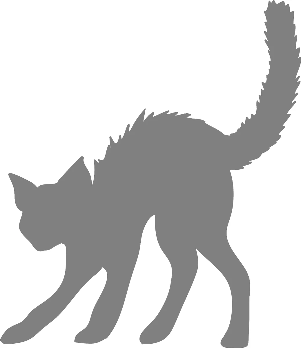 DIY Art Project Paint Reusable Stencil Silhouette - Halloween Black Cat |  eBay