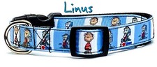 Cartoon dog collar handmade adjustable buckle 5/8" wide or leash