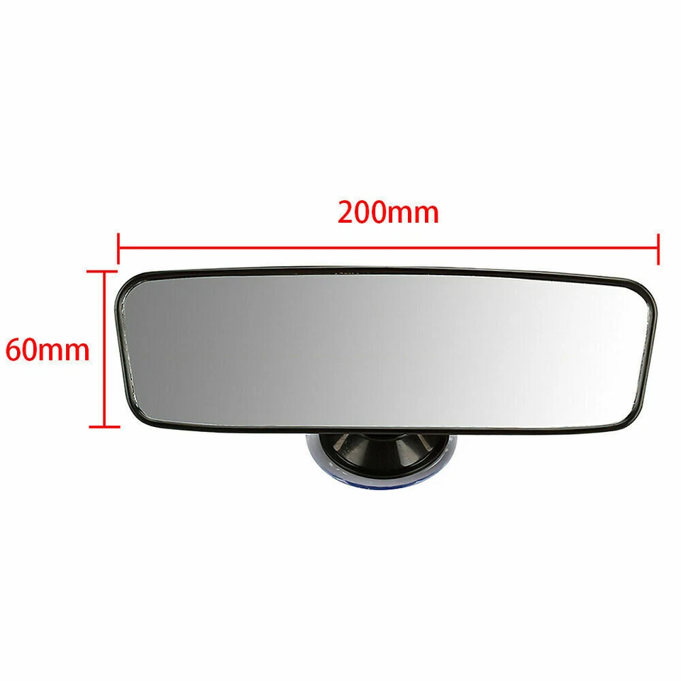 Large Rear View Suction Windscreen Car Mirror - Ideal For Learner Driver & Taxis — 第 2/4 张图片