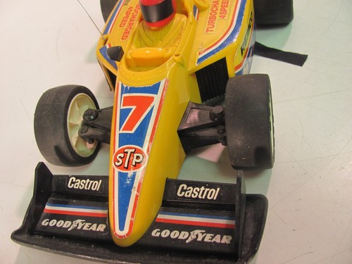 Azrak-Hamway R/C Indy Car Remco Goodyear Yellow 1987 Hong Kong - Picture 5 of 12
