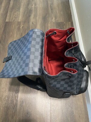 Shop authentic Louis Vuitton Damier Graphite Zac Backpack at