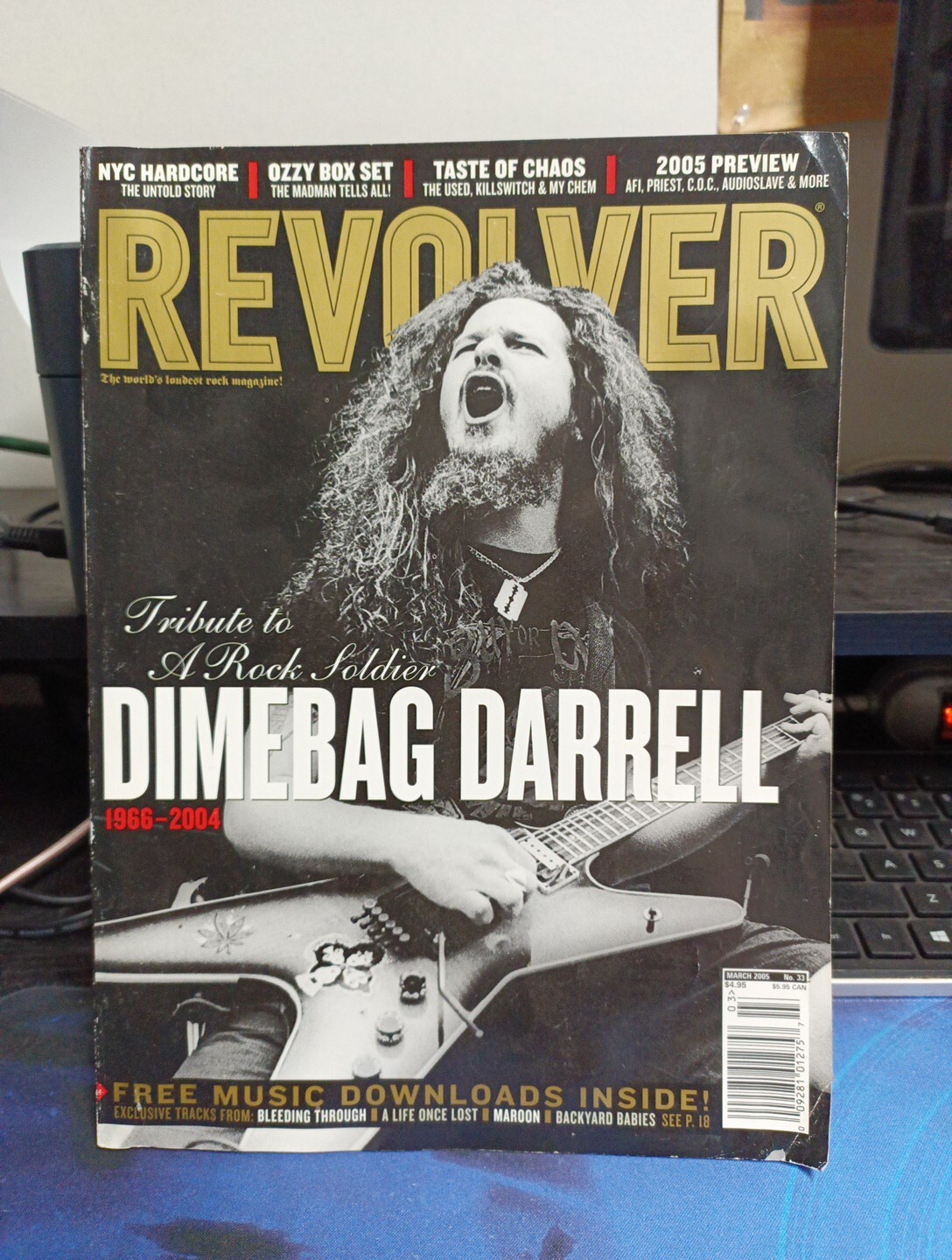 Revolver Magazine Tribute To A Rock Soldier Dimebag Darrell With Poster