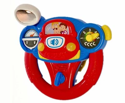 Red Loon Kinder Lern Spielzeug Lenkrad Auto Motorik mit Licht & Musik interaktiv