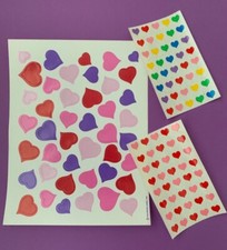 Vintage Hallmark Hearts and Mrs. Grossman  s heart stickers