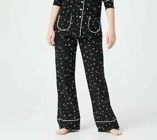 Attitudes by Renee Regular Too Chic To Sleep Pull-On Pants-Kiss-Large-A372058
