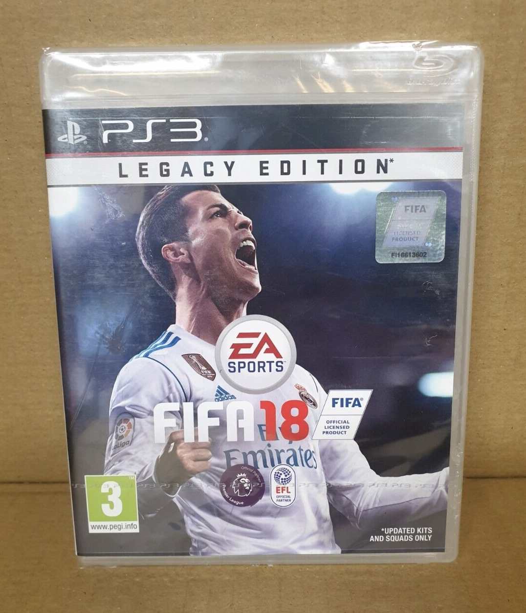 PS3 Fifa 18 Legacy Edition Sealed PAL