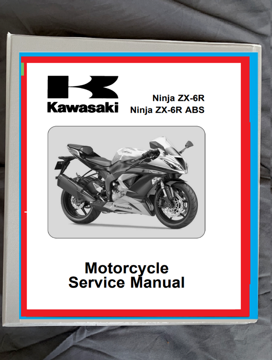 2013 2014 Kawasaki ZX-6r ZX-6r abs ZX-636 bike service manual