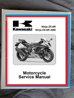 2013 2014 Kawasaki ZX-6r ZX-6r abs ZX-636 bike service manual