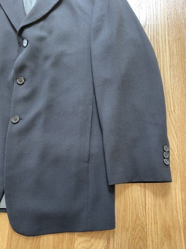 Givenchy Monsieur Vintage 90s Union Made in USA Blazer Sport Coat 44R Black Wool - Picture 10 of 16