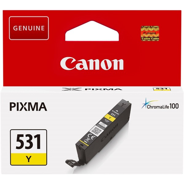Canon Original CLI-531Y Patronen FüR Pixma Ts 8750 Ts 8751 Gelb (6121C001)-image