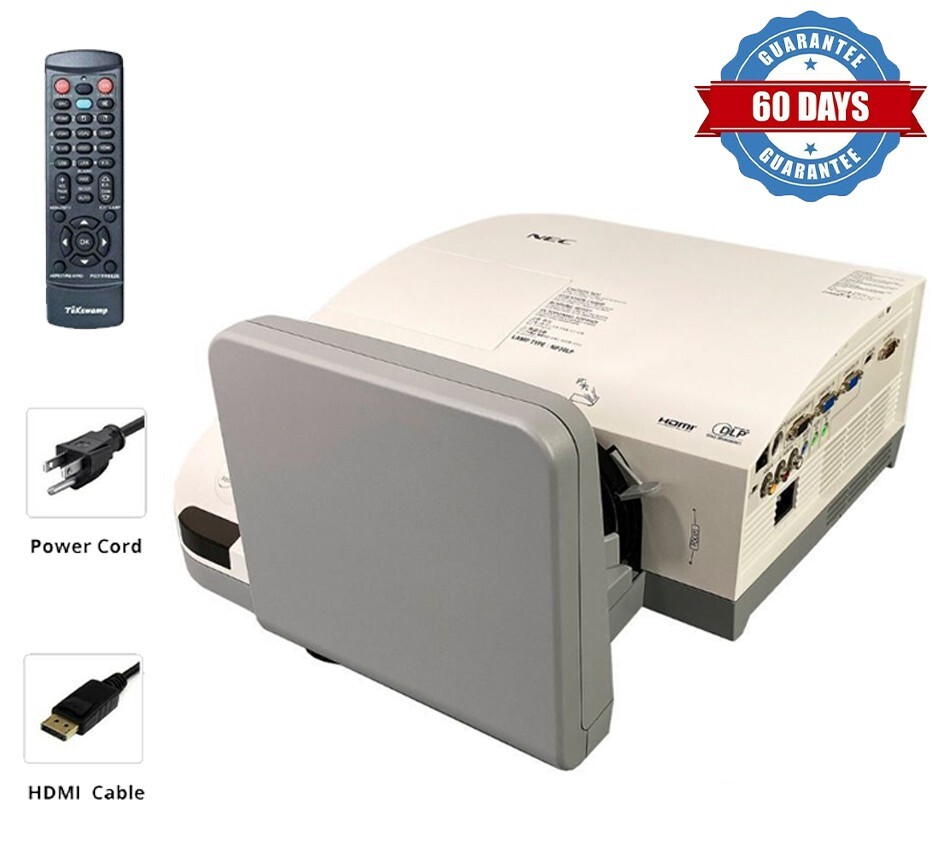 RECONDITIONED Short-Throw Projector 3500 LUMENS 3D w/remote