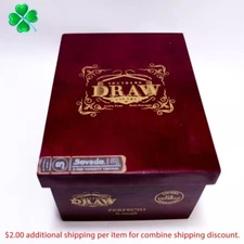 Southern Draw Perfecto Rose of Sharon Empty Wood Cigar Box 6.5" x 5" x 4"