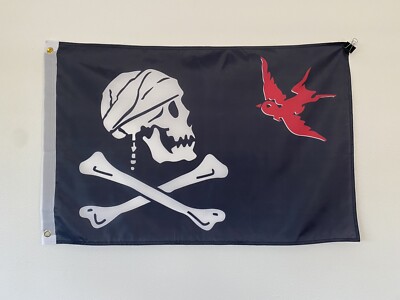 2' x 3' Jolly Roger Pirate Jack Sparrow100D Polyester Boat Car