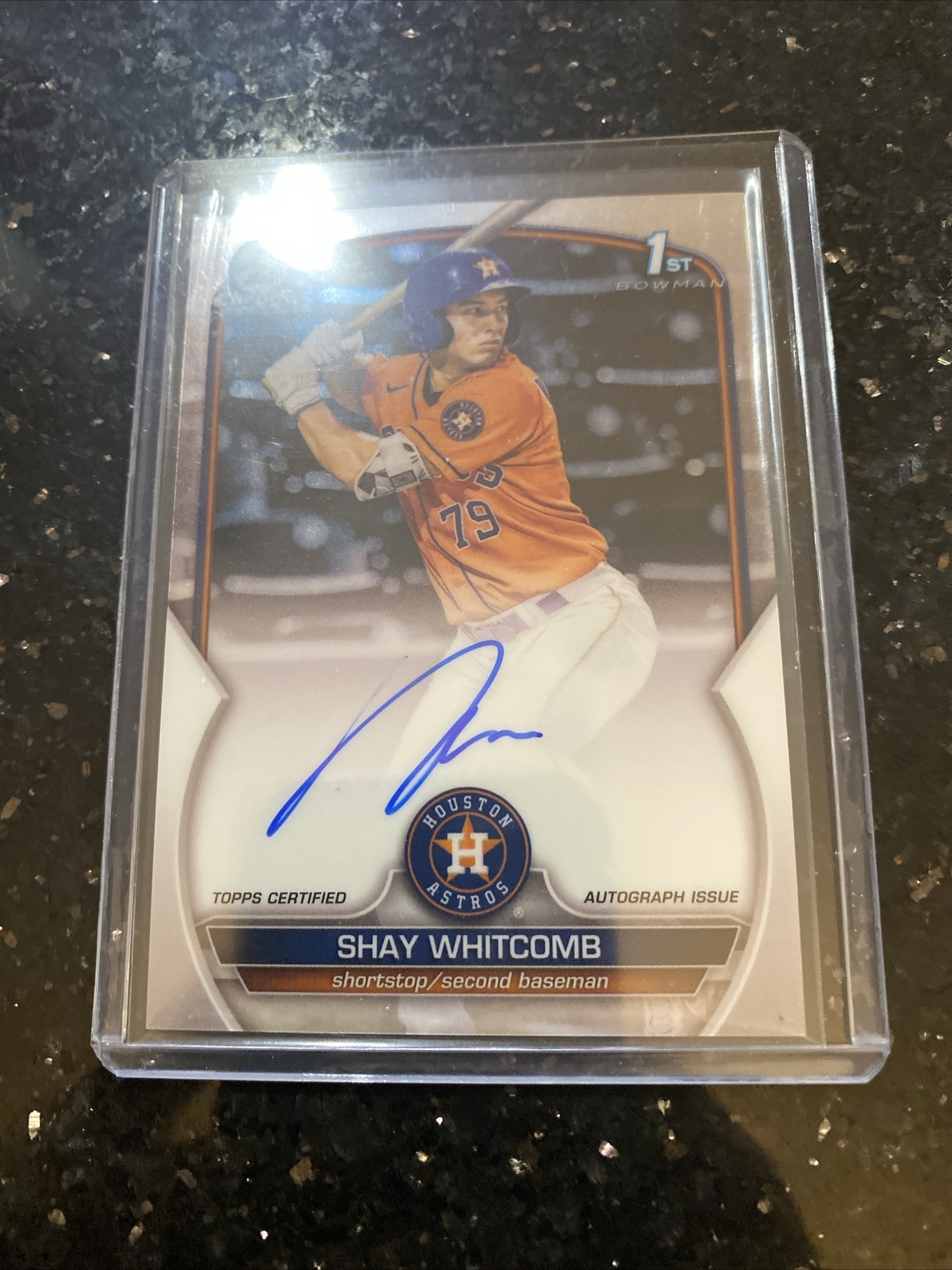 Shay Whitcomb 2023 Bowman Chrome 1st Auto Autograph Astros Rookie CPA Shay whitcomb 2023 bowman chrome 1st auto autograph astros rookie cpa