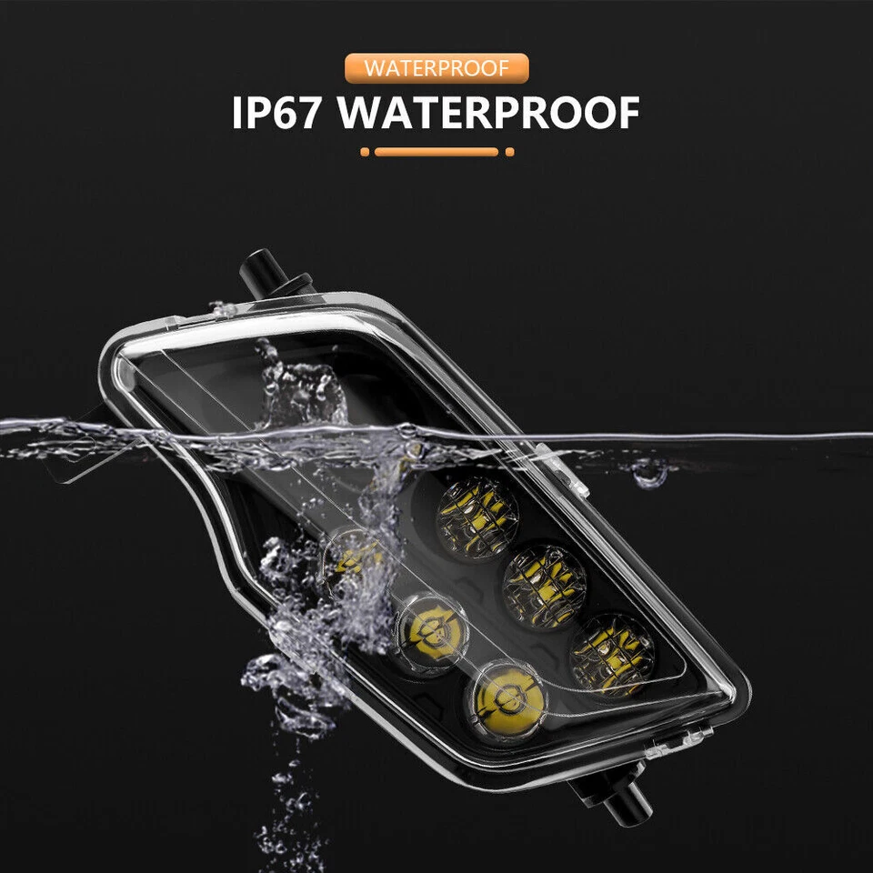 2X Faro LED Alto/Bajo para Honda Pioneer 1000 Rancher 420 Foreman 500/Rubicon Foto 4 de 4