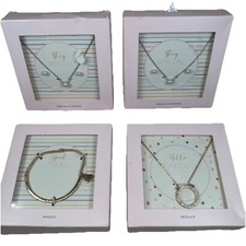 Lot Of 4 Costume Jewelry Sets: Necklace  Earrings, Bracelet Boxed Ready To Give