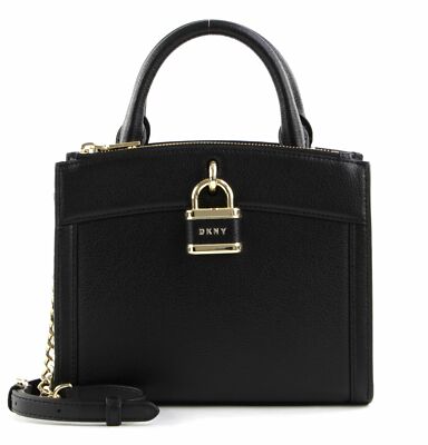 DKNY Ella Satchel Bag Umhängetasche Tasche Blk / Gold Schwarz