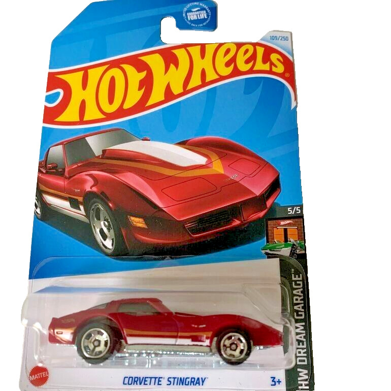 HOT WHEELS 2024 CORVETTE STINGRAY CHERRY RED 109/250 HW DREAM GARAGE ZAMAC BASE