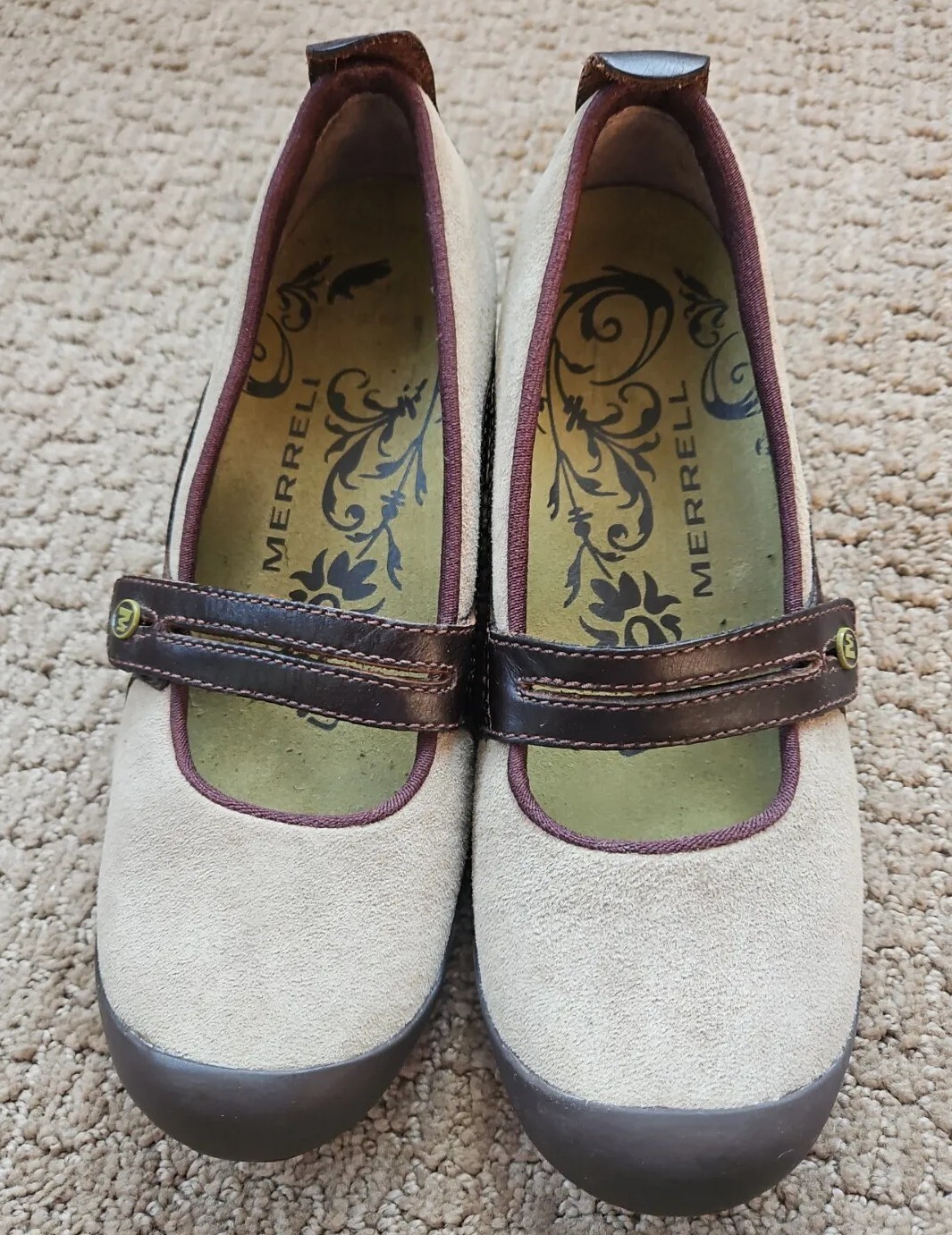 Scarpe Merrell Plaza Bandeau Mary Jane camoscio marrone talpa taglia 8