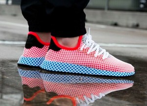 adidas deerupt runner solar red & bluebird