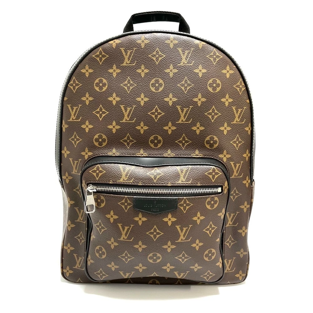 LOUIS VUITTON Josh Monogram Canvas Backpack Bag Brown