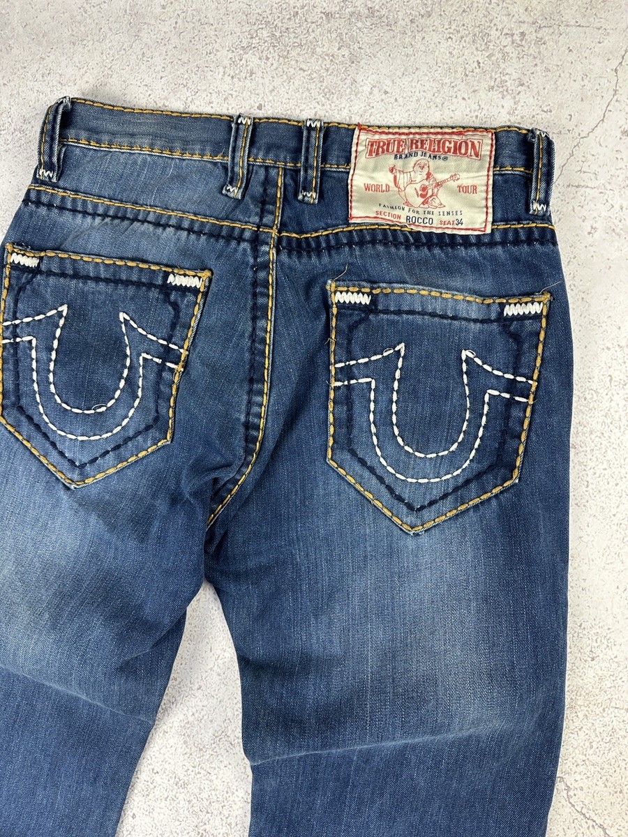 Vintage True Religion Mens Cotton Denim Y2k Pants Jeans Made in