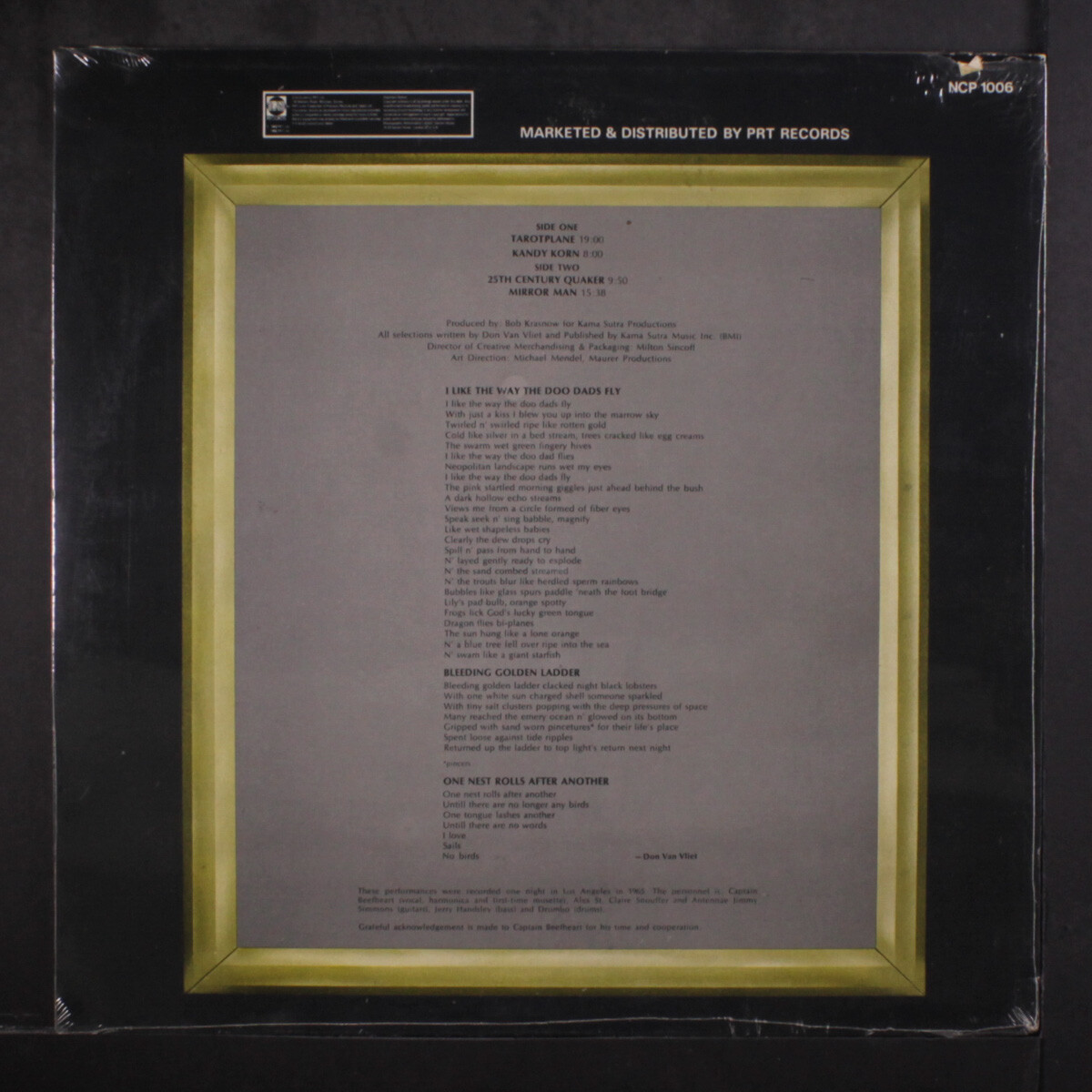 CAPTAIN BEEFHEART & HIS MAGIC BAND: mirror man PRT 12