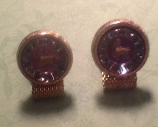 Hickok Astrology Aries Horoscope Mesh Men’s Cufflinks Cuff Links - Funky Glass  - Image 3 of 4