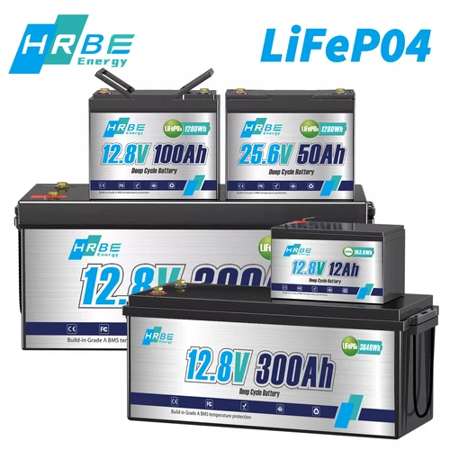 12V 24V 100Ah 200Ah / 300Ah LiFePO4 Lithium Battery Deep Cycle BMS NO Charger