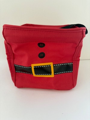 Thirty-One Red Santa Belt Little Carry All W Mesh Pocket approx 6x6 NEW Unused