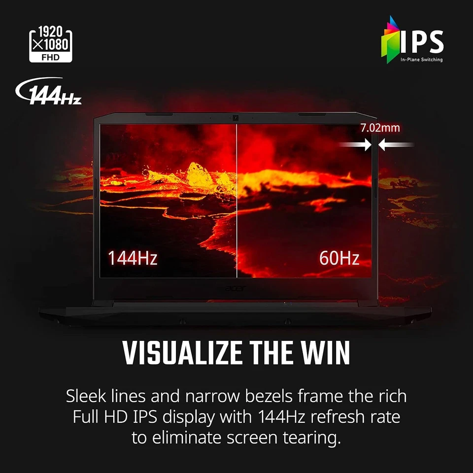 Acer Nitro 5 Laptop, 15.6" FHD IPS, i5-10300H, 8GB DDR4, 256GB SSD, RTX 3050 - Image 4 of 4