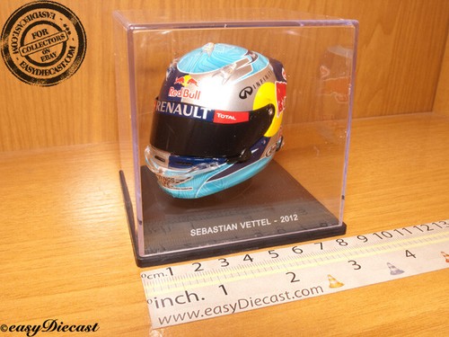 SEBASTIAN VETTEL ARAI HELMET 1/5 2012 F1 F-1 RED BULL INFINITI CASQUE CASCO  PEPE | eBay