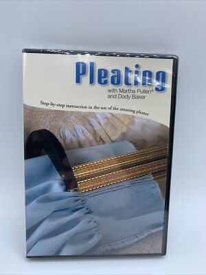 Pleating with Martha Pullen and Dody Baker (DVD, 2006) New Sealed