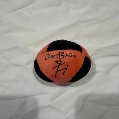 DirtBag Hacky Sack Footbag Peach Black Plush Freestyle Foot Bag NEW
