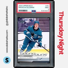 2024 UPPER DECK #451 MACKLIN CELEBRINI YOUNG GUNS RC ROOKIE PSA 9