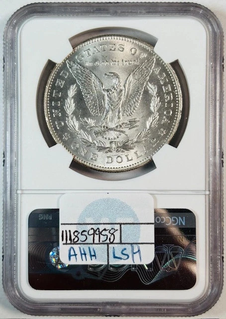 1878 Morgan Silver Dollar NGC MS-62 7/8TF Strong - Image 2 of 2