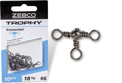 Zebco Gr.: 14 L: 48mm Trophy Kreuzwirbel 8kg