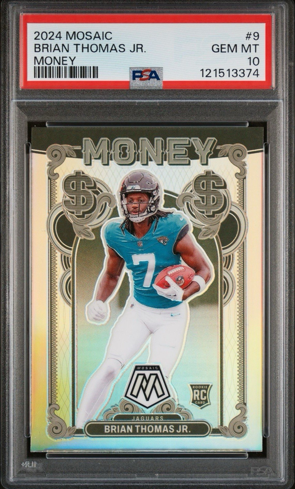 2024 Panini Mosaic Brian Thomas Jr. Money #9 Jacksonville Jaguars PSA 10