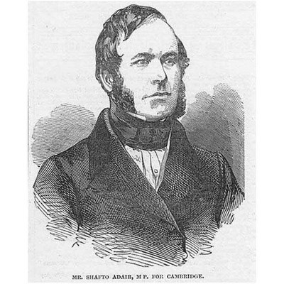 Mr Shafto Adair MP for Cambridge - Antique Print 1847
