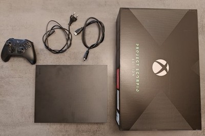 Microsoft Xbox One X Project Scorpio Edition 1TB Spielekonsole - Schwarz
