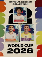 Panini FIFA World Cup 2026 Stickers 3-Card Lot USA 2,3,11 Richards +