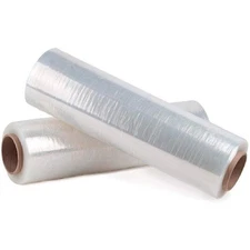 4 Roll 70 Gauge Cast Hand Stretch Wrap 1500' Plastic Bundling Shrink Film