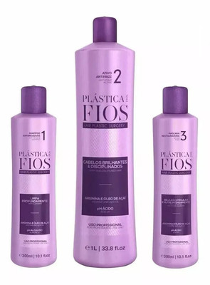 Cadiveu Plastica dos Fios Glätteisen Brazilian Keratin Haarkur 3 Schritte